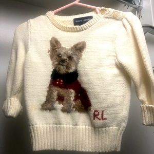 Ralph Lauren Baby Dog Cotton blend sweater